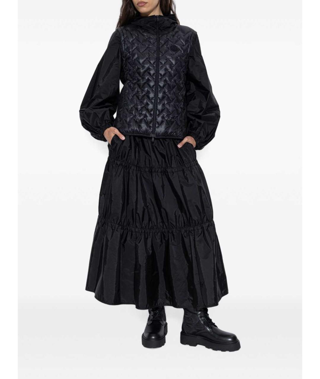 MONCLER Черные кожаные сапоги, фото 6