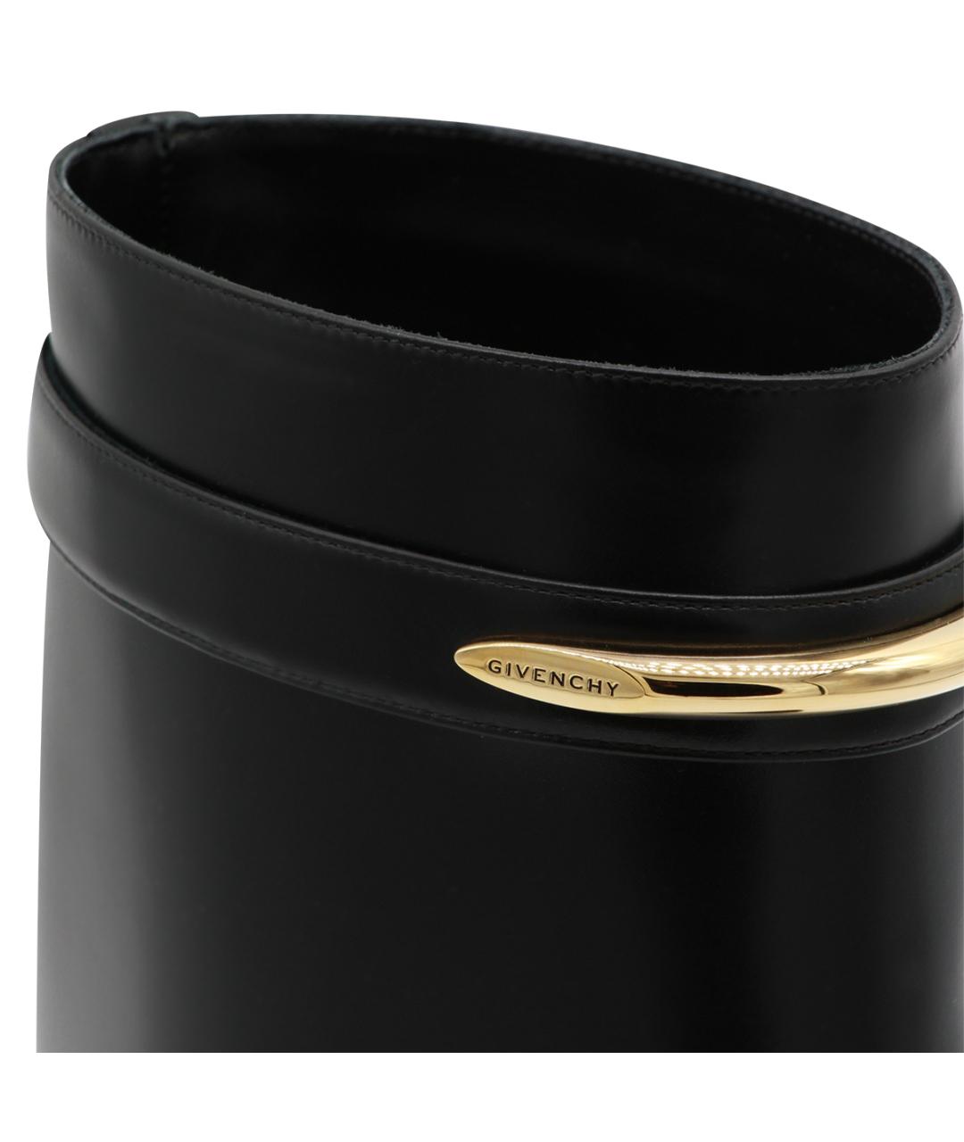 GIVENCHY Черные кожаные сапоги, фото 4