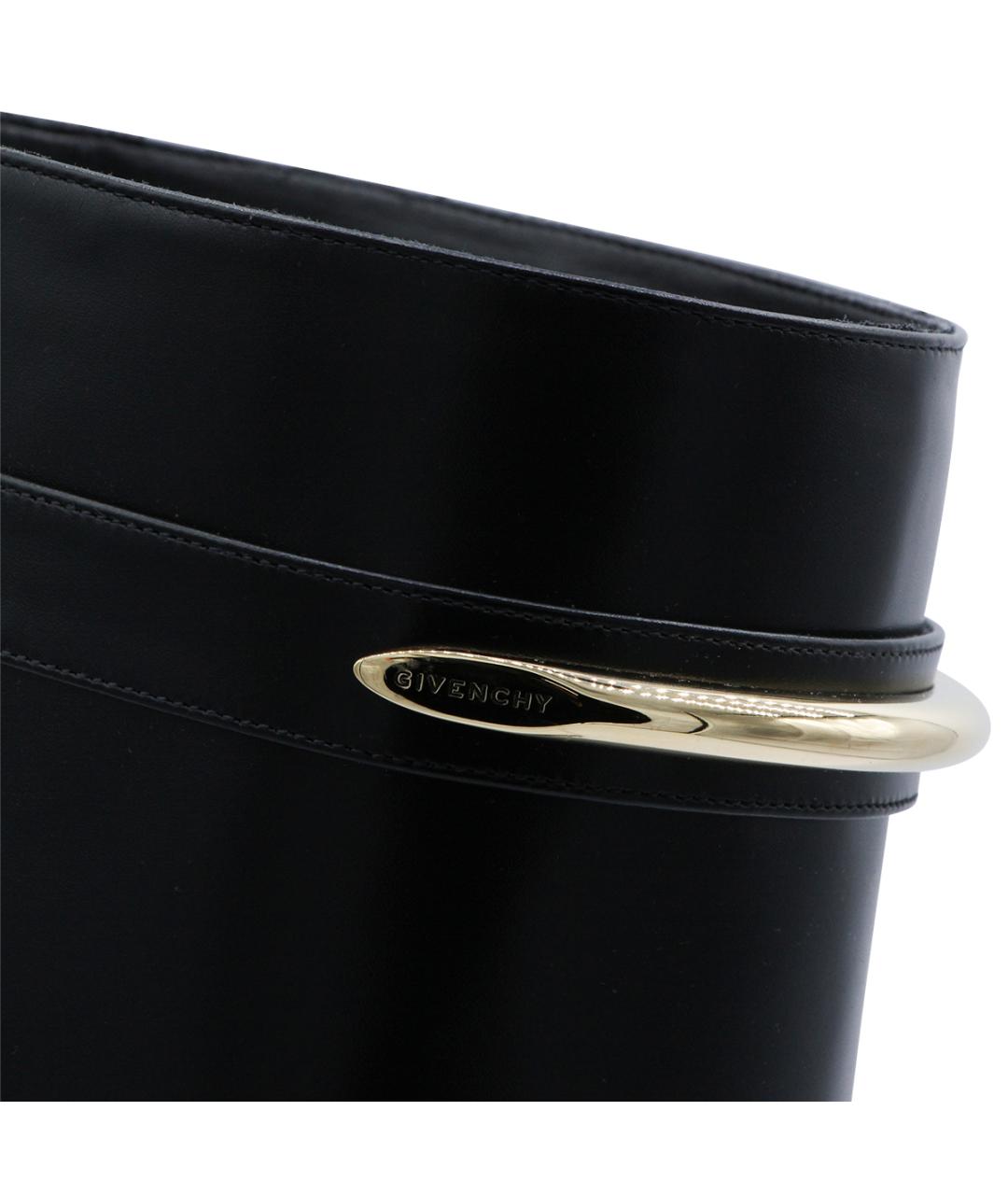 GIVENCHY Черные кожаные сапоги, фото 4