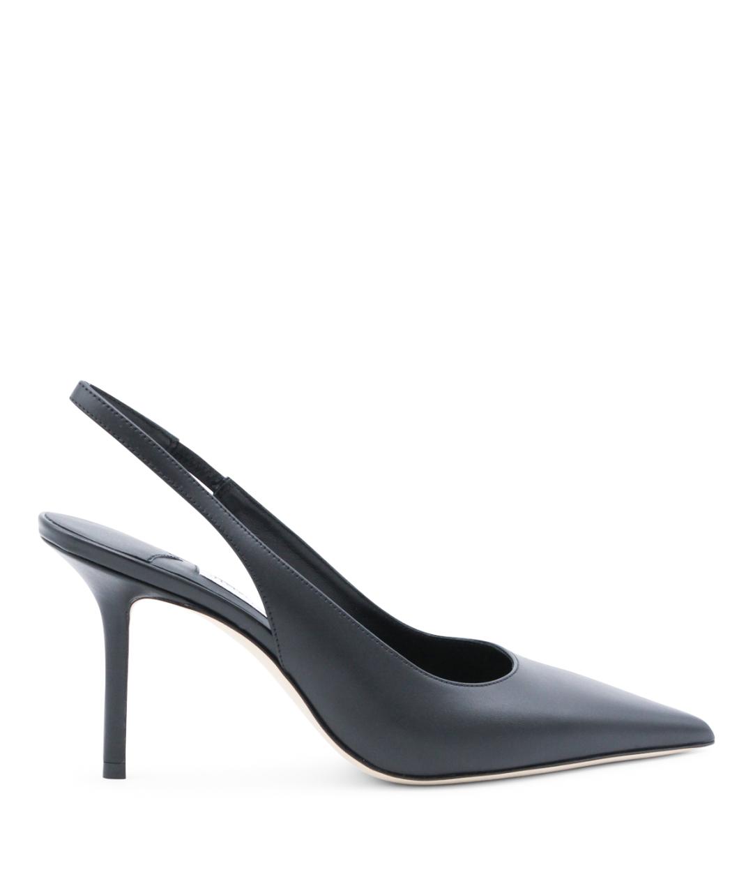 JIMMY CHOO Черные кожаные туфли, фото 1