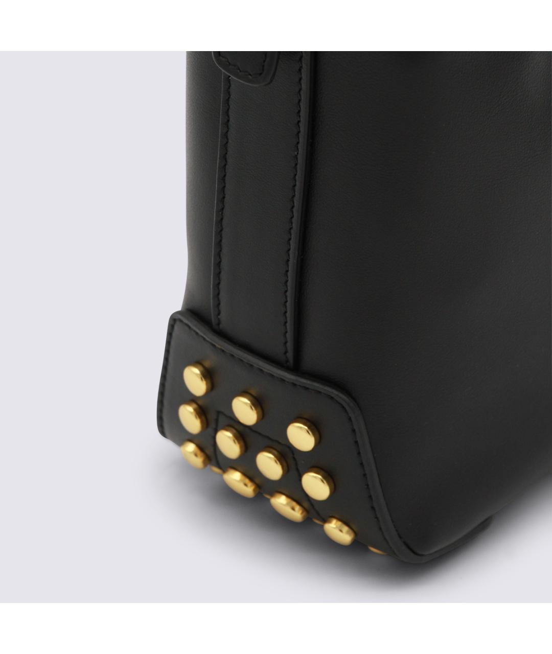 TOD'S Черная кожаная сумка тоут, фото 8
