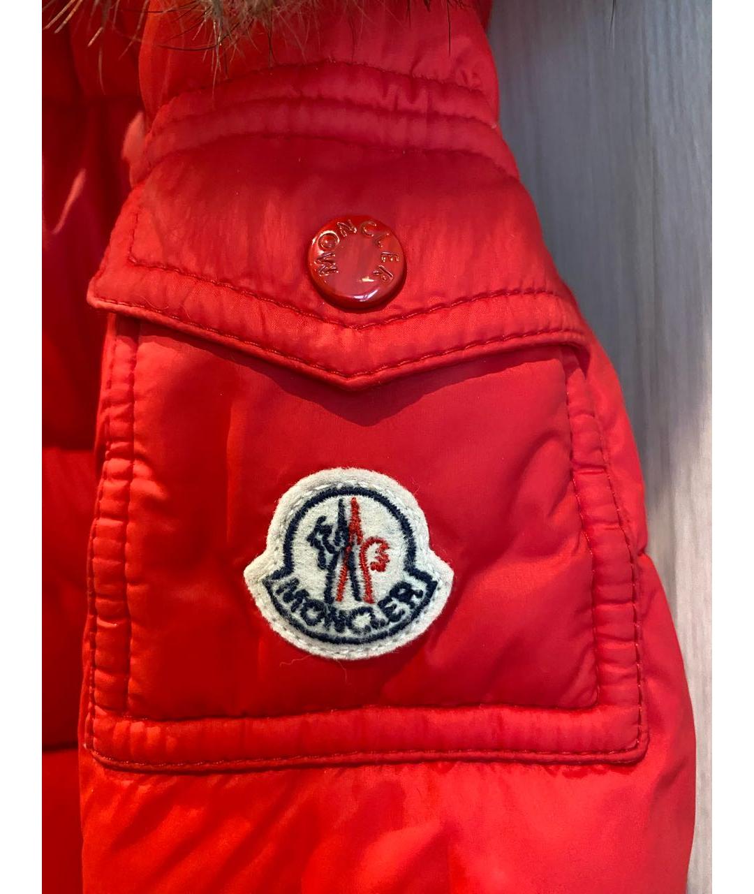 MONCLER KIDS Красный комбинезон, фото 6