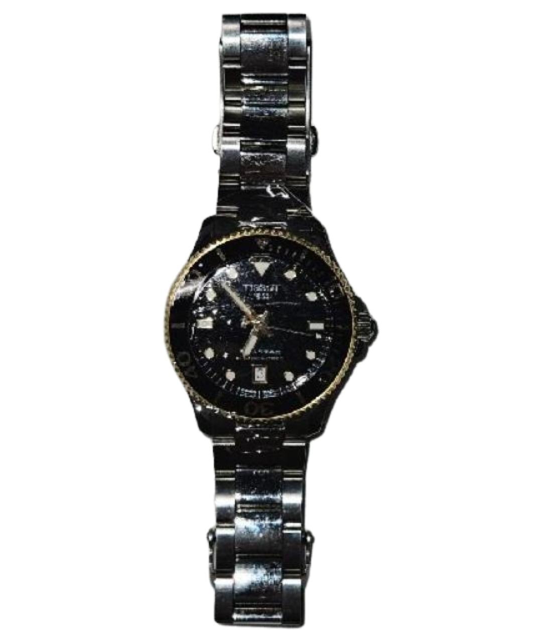 TISSOT Серебряные стальные часы, фото 1