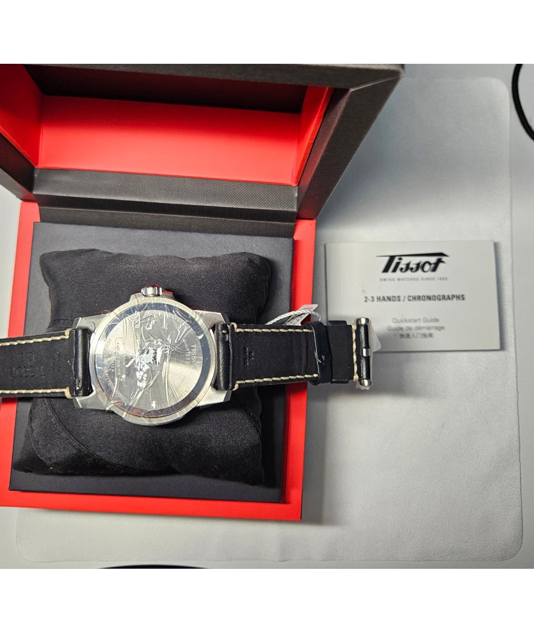 TISSOT Темно-синие стальные часы, фото 3
