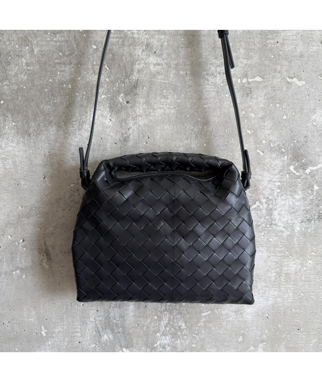 BOTTEGA VENETA Синяя кожаная сумка через плечо, фото 10
