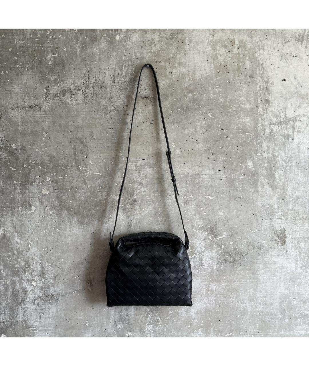 BOTTEGA VENETA Синяя кожаная сумка через плечо, фото 3