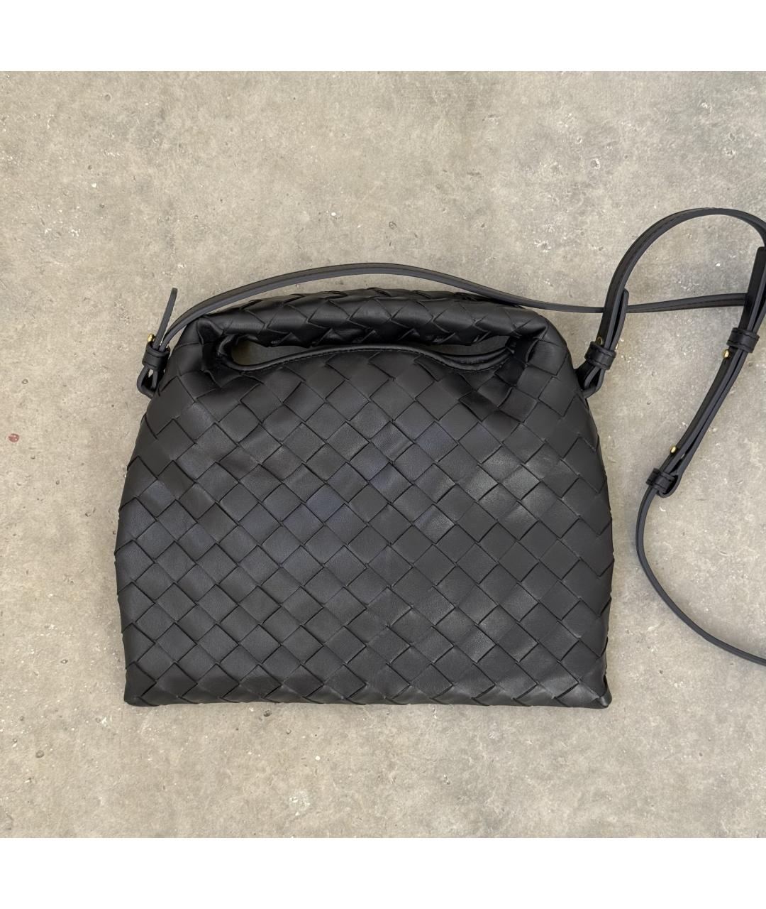 BOTTEGA VENETA Синяя кожаная сумка через плечо, фото 7