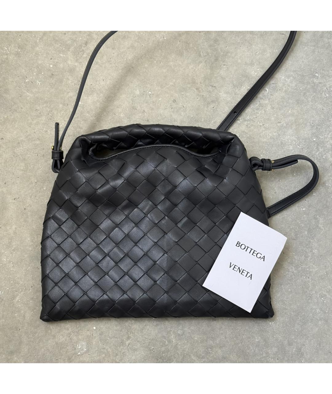 BOTTEGA VENETA Синяя кожаная сумка через плечо, фото 9