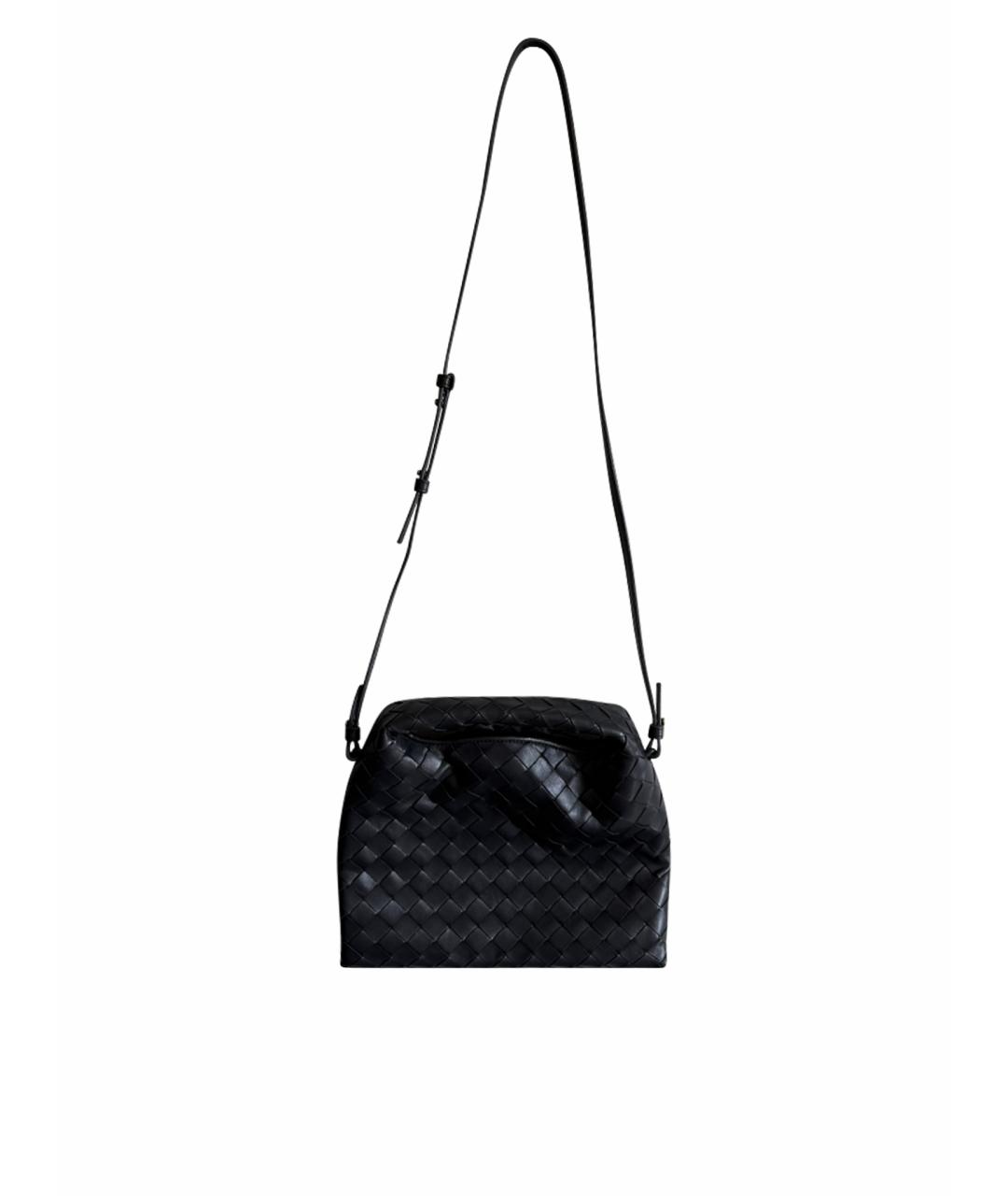 BOTTEGA VENETA Синяя кожаная сумка через плечо, фото 1