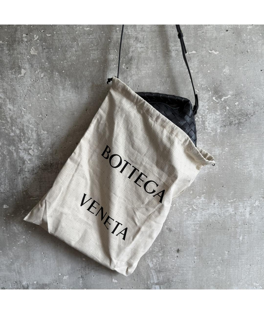 BOTTEGA VENETA Синяя кожаная сумка через плечо, фото 6