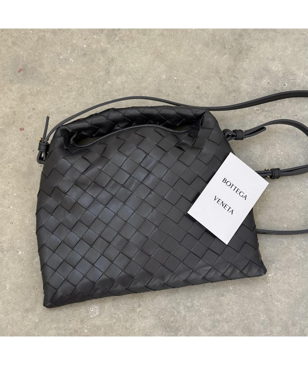 BOTTEGA VENETA Синяя кожаная сумка через плечо, фото 8
