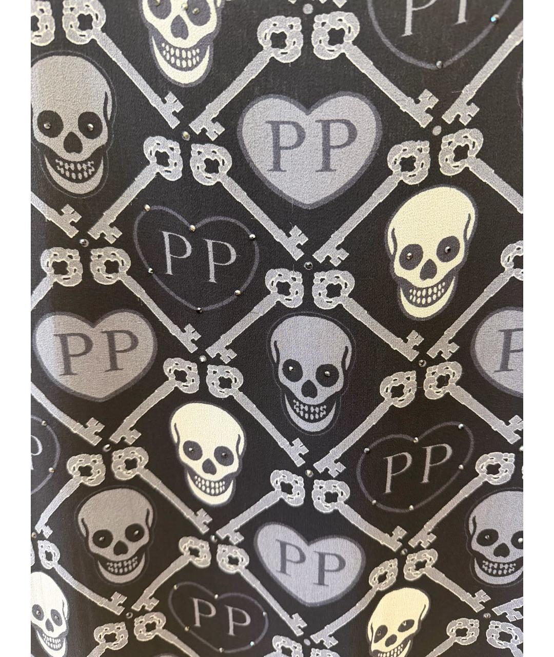 PHILIPP PLEIN Черная шелковая блузы, фото 4