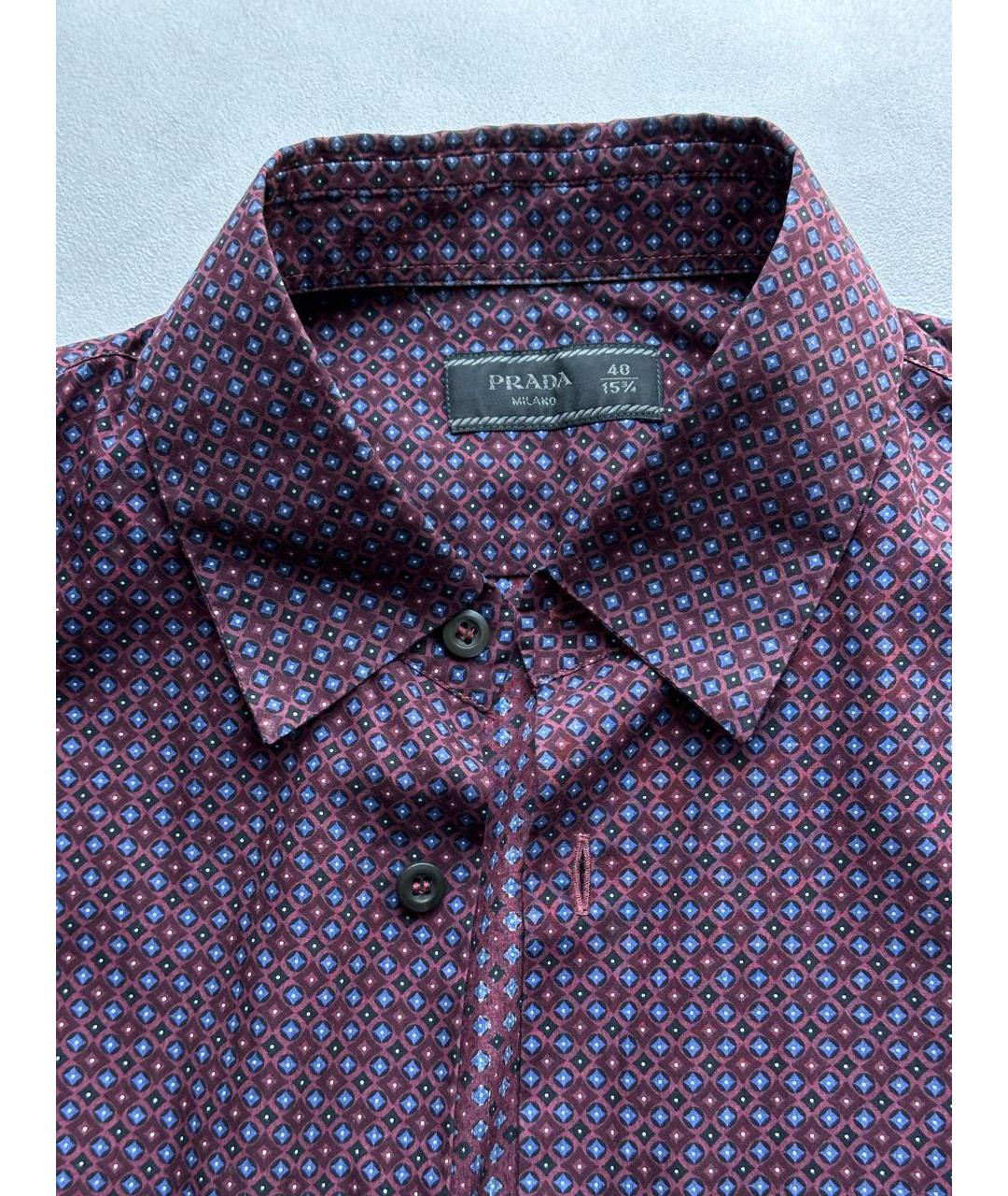 PRADA Фиолетовая хлопковая классическая рубашка, фото 3