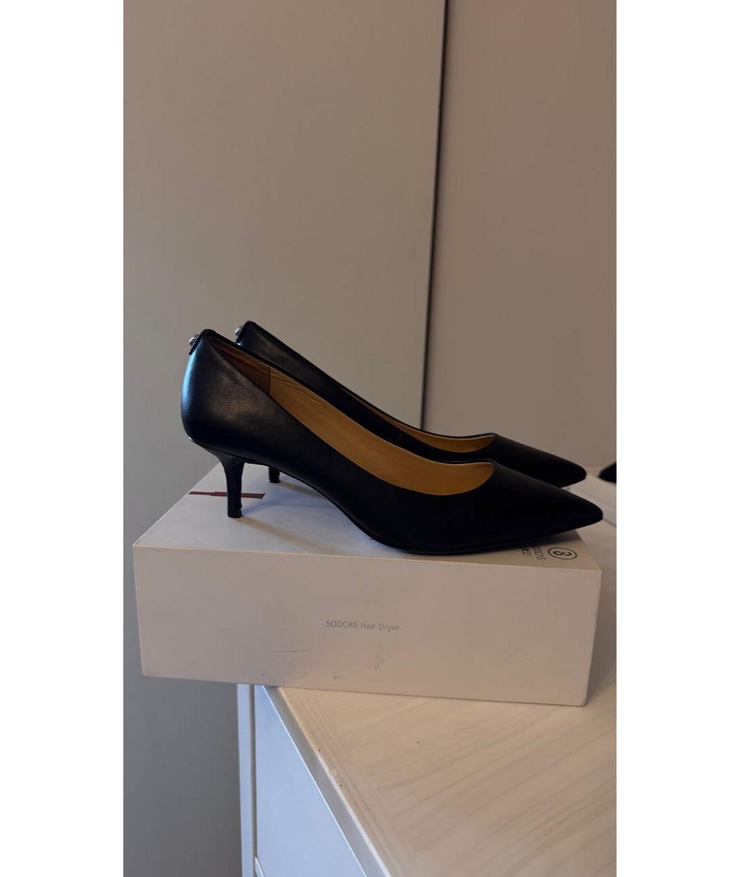 MICHAEL KORS Черные кожаные туфли, фото 6