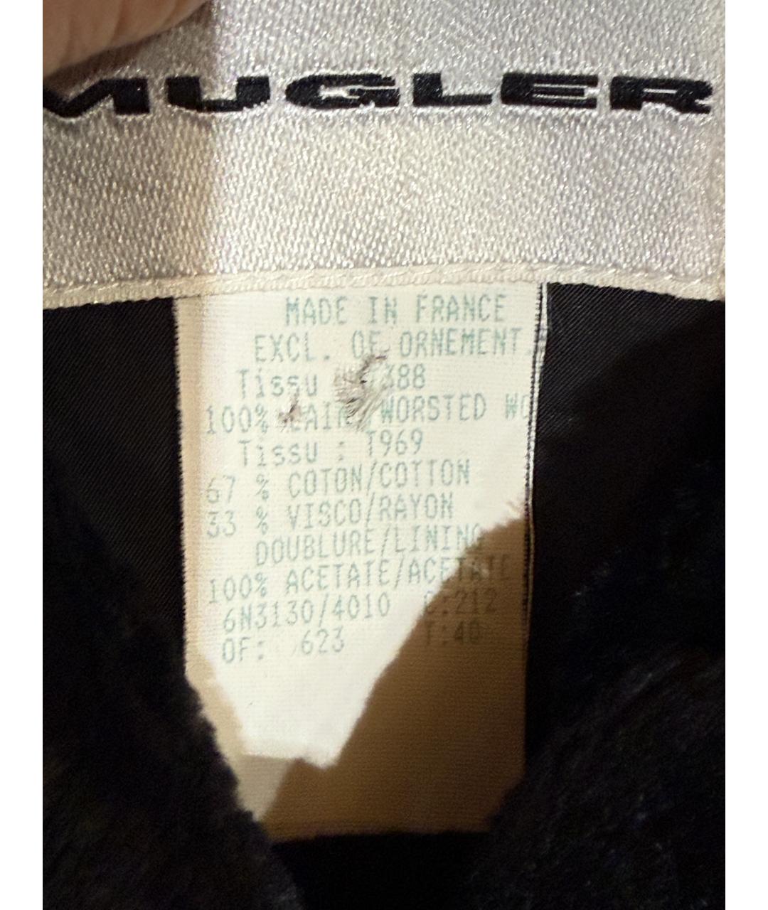 MUGLER Черная ацетатная куртка, фото 5