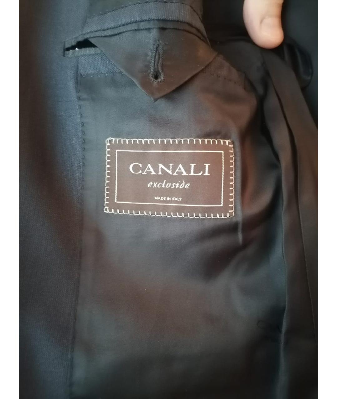 CANALI Темно-синий классический костюм, фото 2
