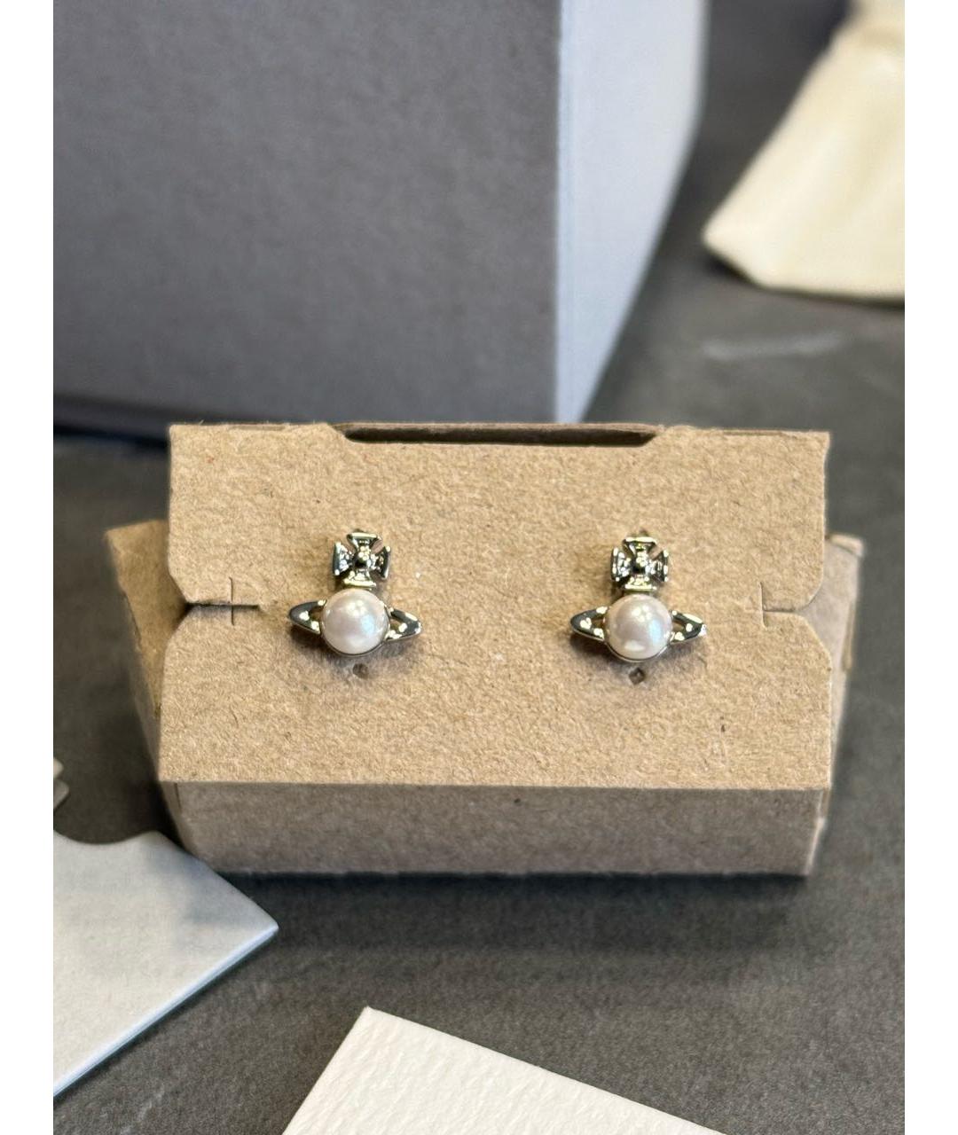 VIVIENNE WESTWOOD Серебряные латунные серьги, фото 5