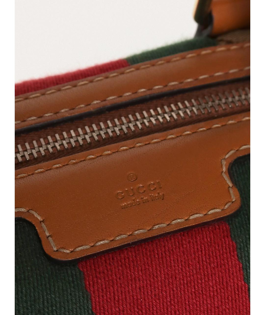 GUCCI Бежевая кожаная сумка с короткими ручками, фото 6