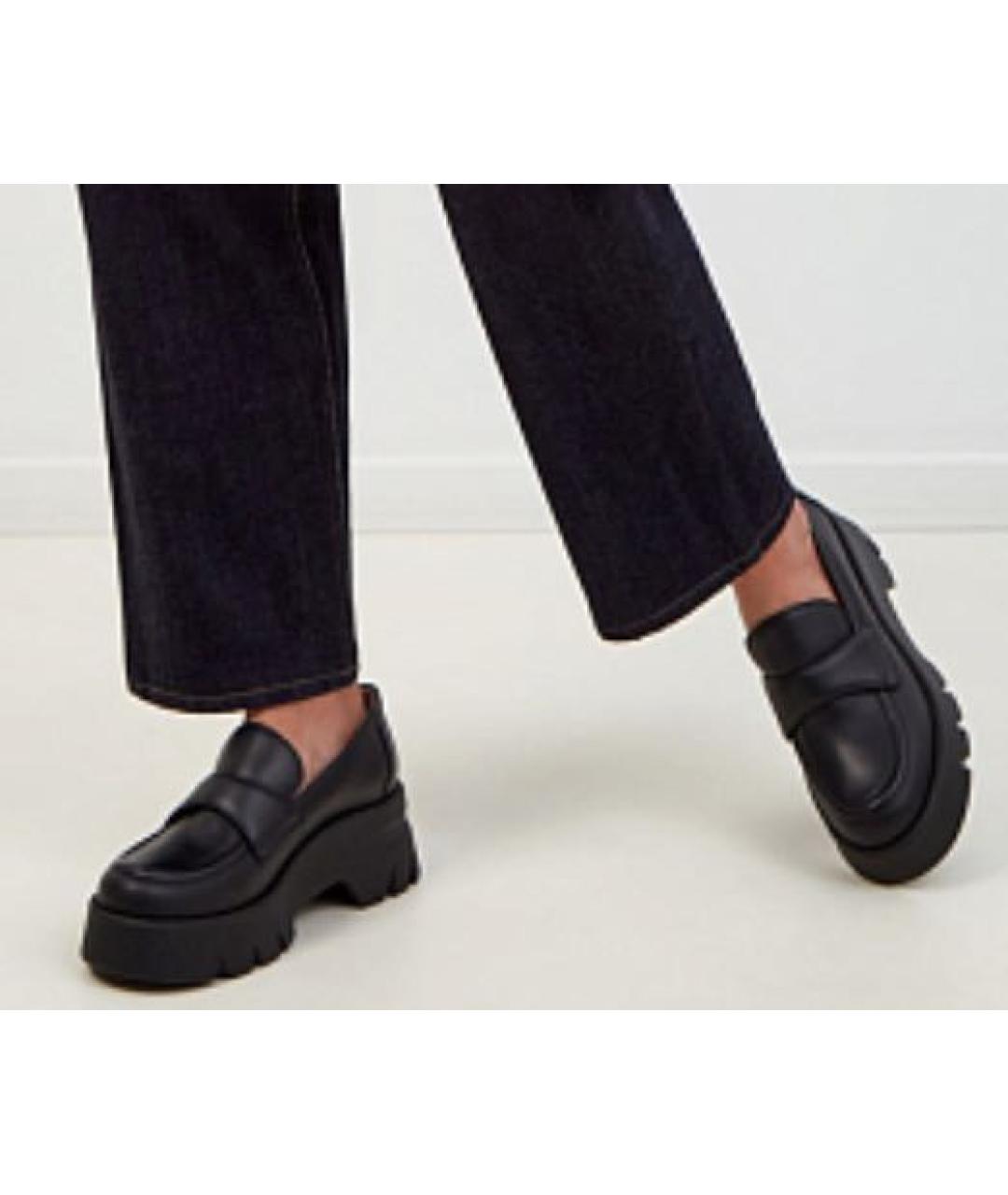 GIANVITO ROSSI Черные кожаные лоферы, фото 7