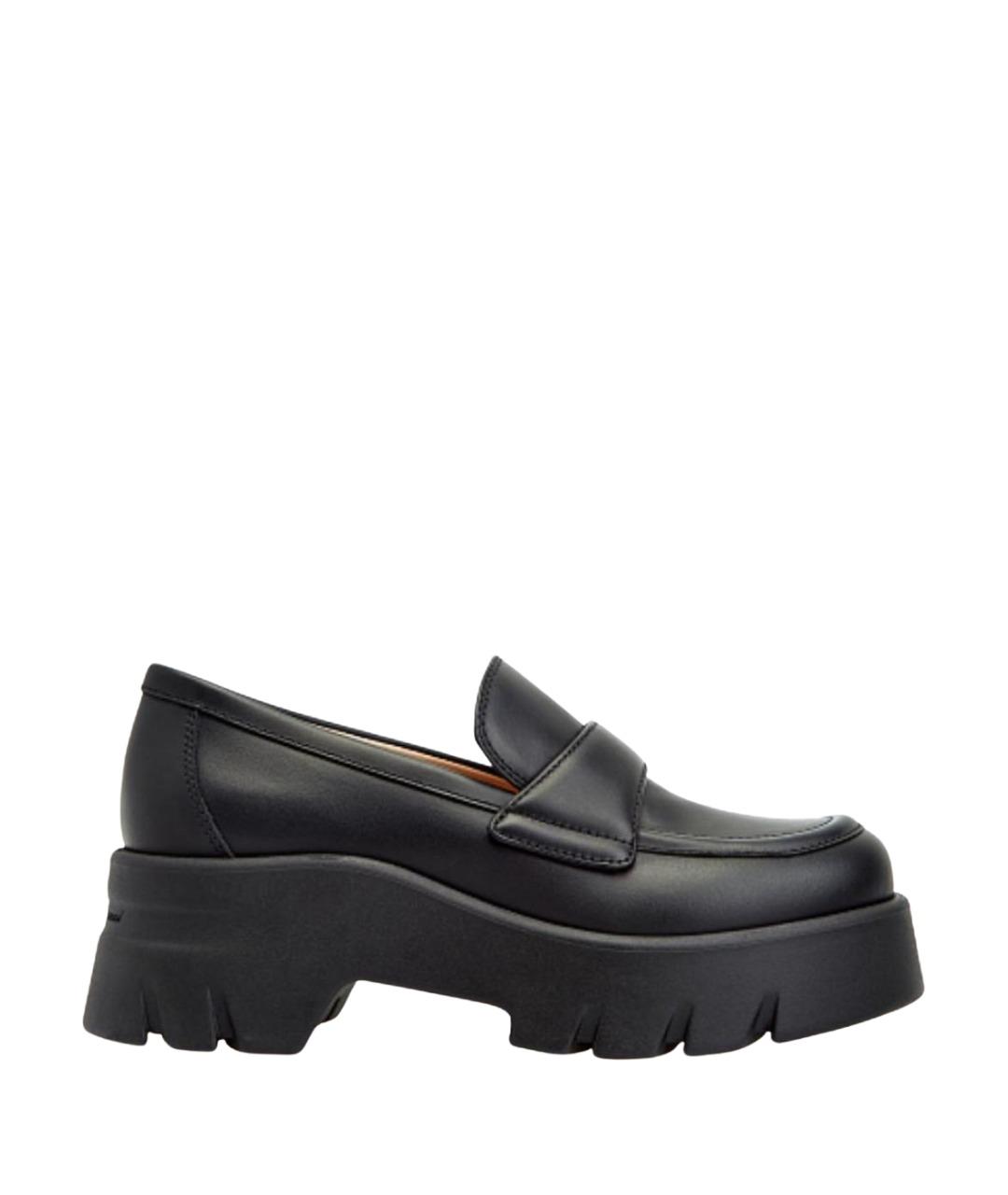 GIANVITO ROSSI Черные кожаные лоферы, фото 1