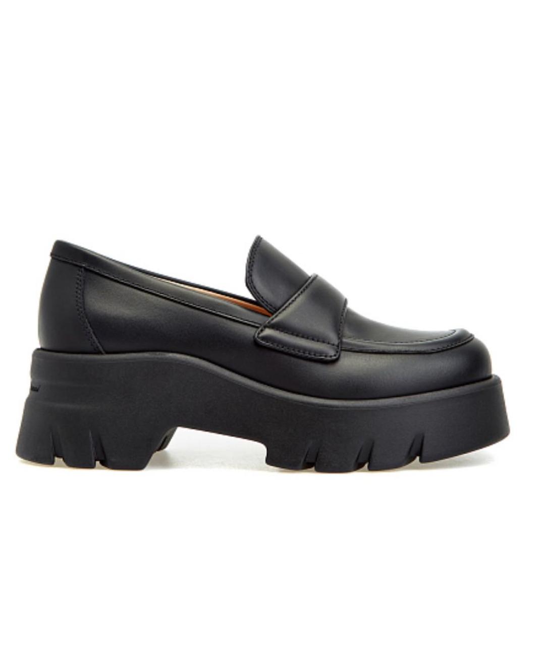 GIANVITO ROSSI Черные кожаные лоферы, фото 9