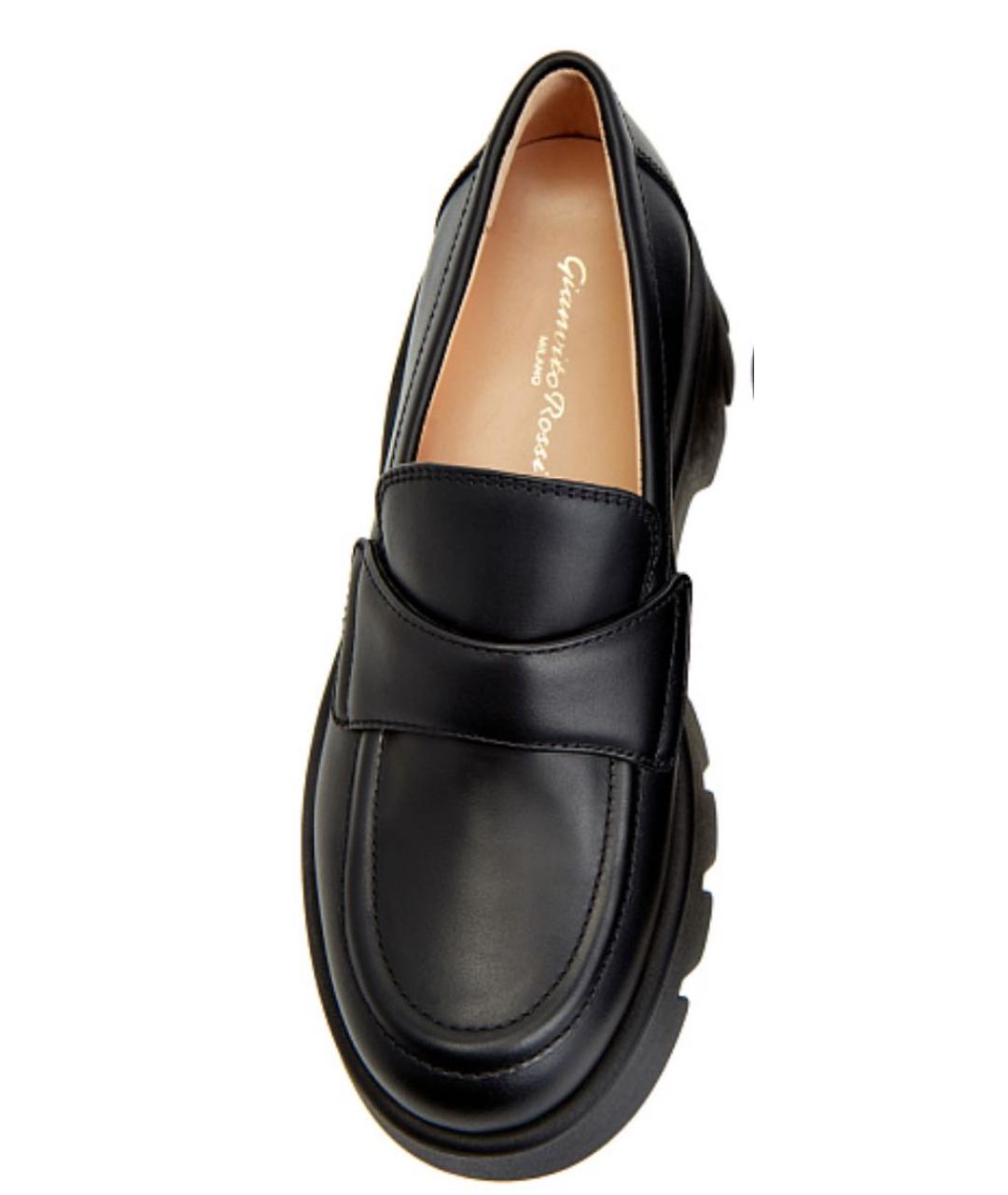 GIANVITO ROSSI Черные кожаные лоферы, фото 8