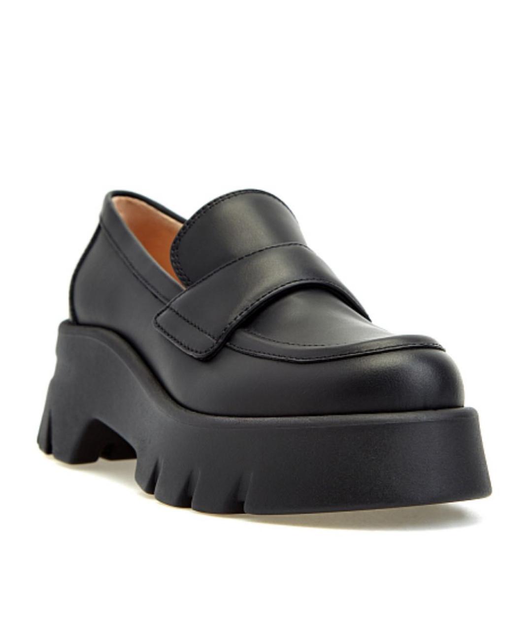 GIANVITO ROSSI Черные кожаные лоферы, фото 5