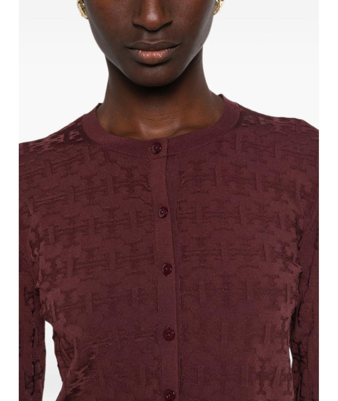 TORY BURCH Бордовый кардиган, фото 2