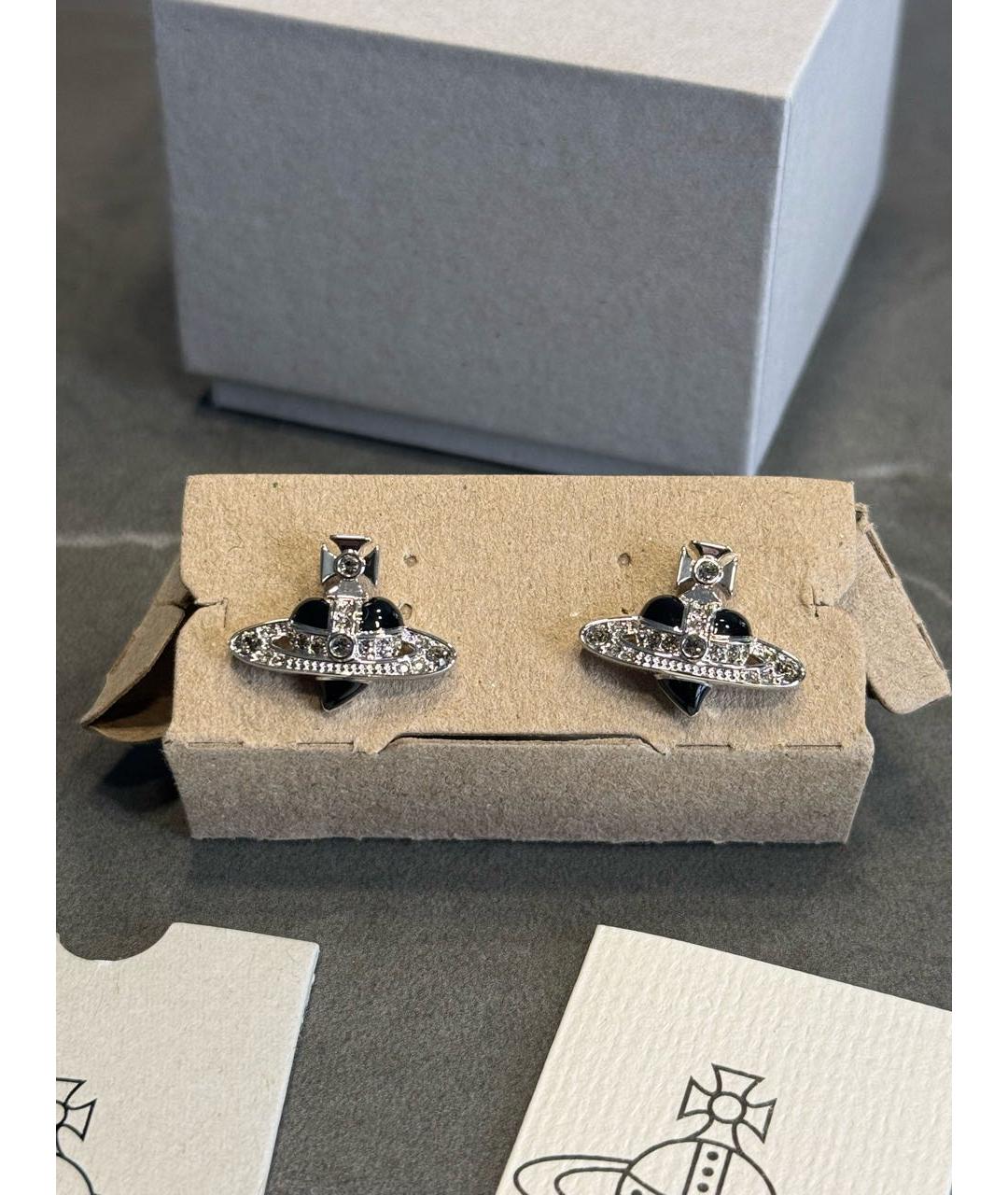 VIVIENNE WESTWOOD Серебряные латунные серьги, фото 5