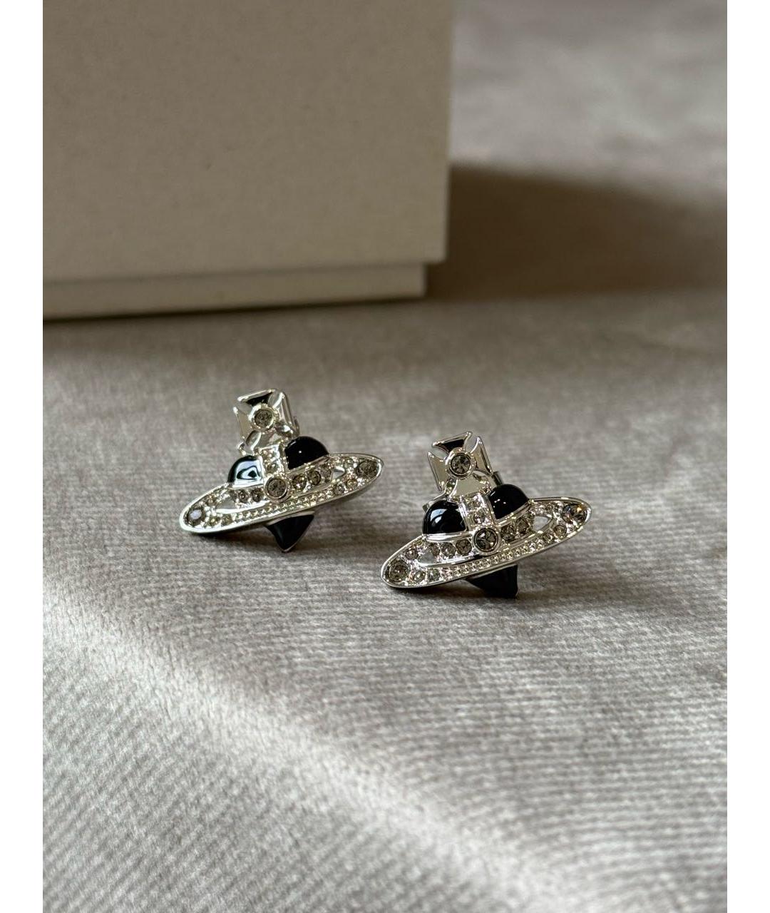 VIVIENNE WESTWOOD Серебряные латунные серьги, фото 3