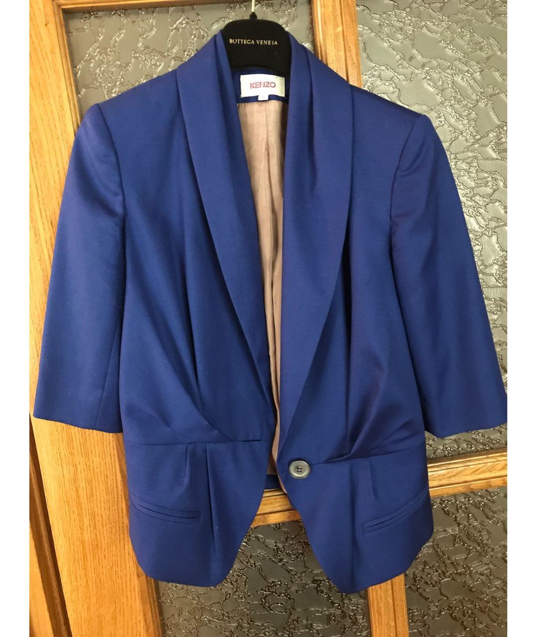 KENZO Синий шерстяной пиджак, фото 7