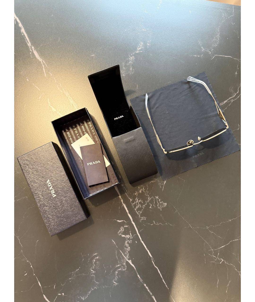 PRADA Металлические солнцезащитные очки, фото 4