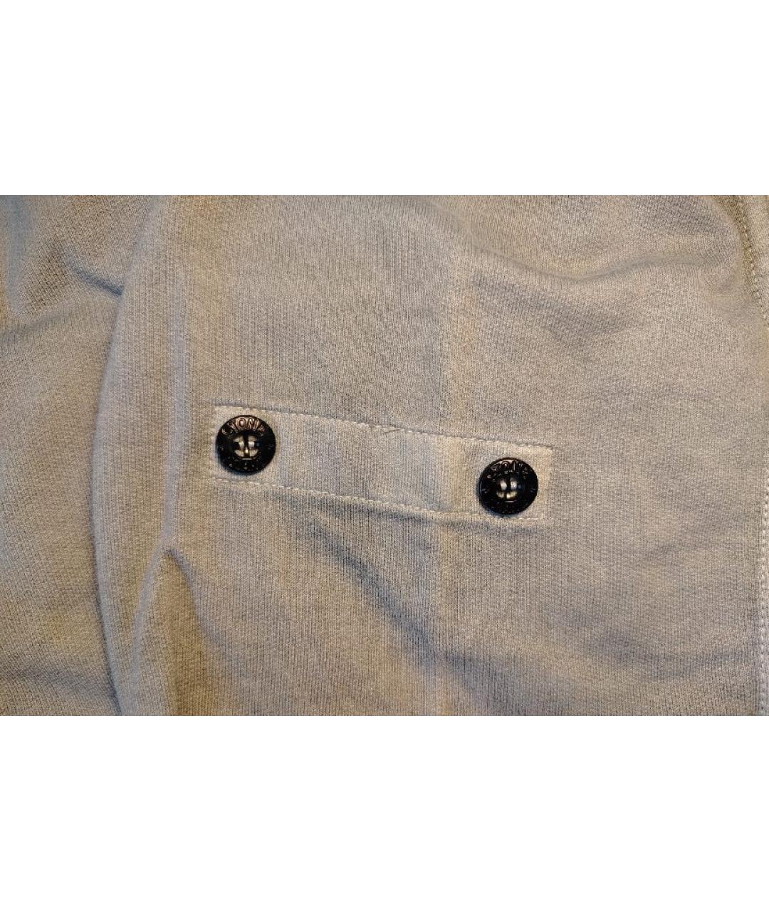STONE ISLAND Серый хлопковый джемпер / свитер, фото 4