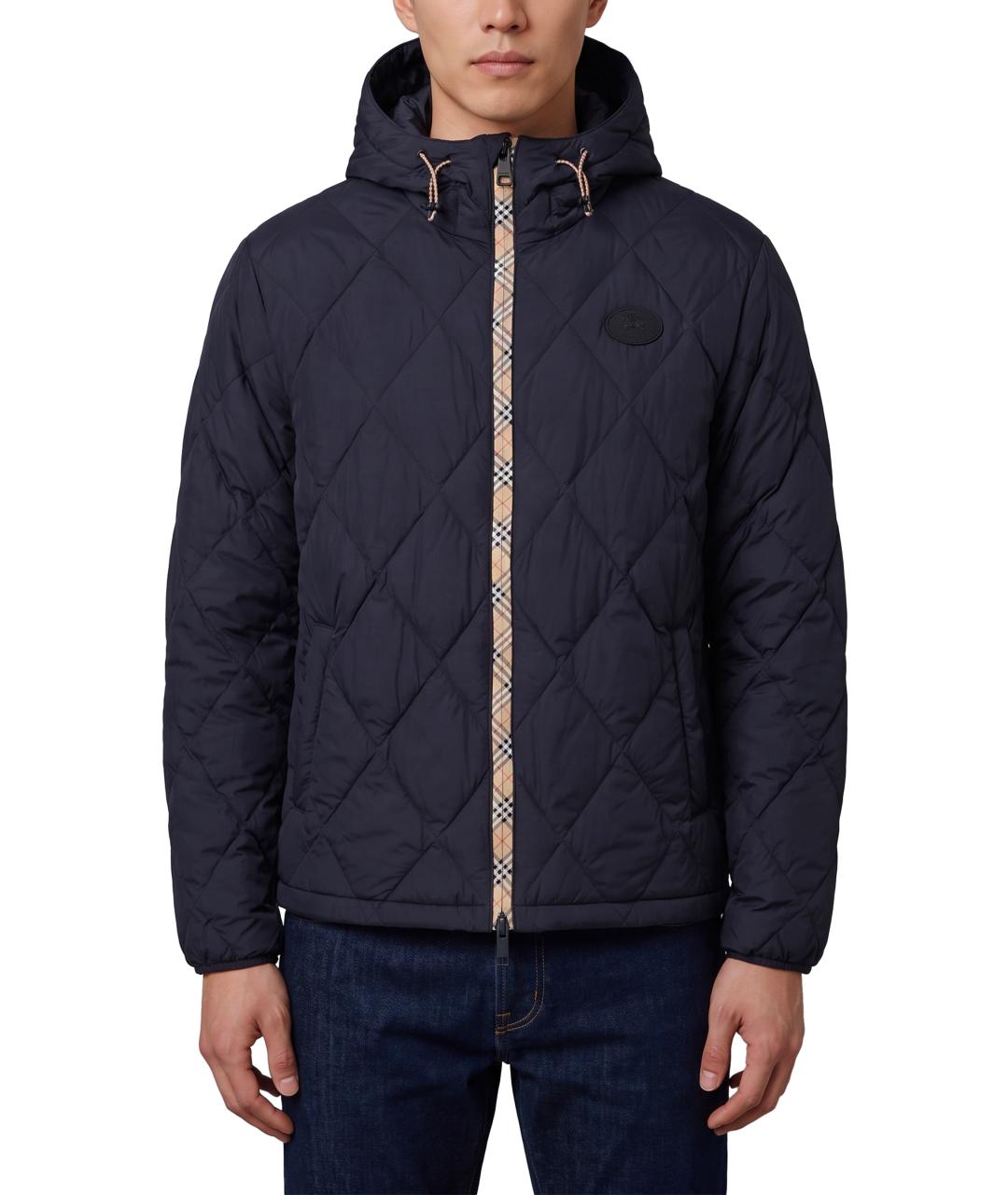 BURBERRY Черная полиамидовая куртка, фото 1