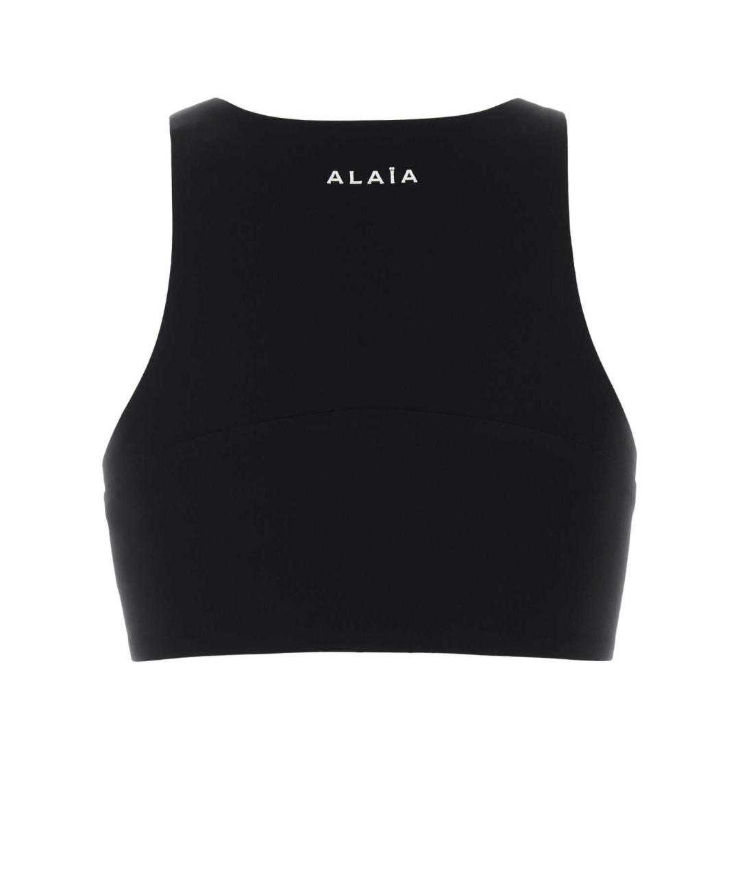 ALAIA Черная нейлоновая майка, фото 2