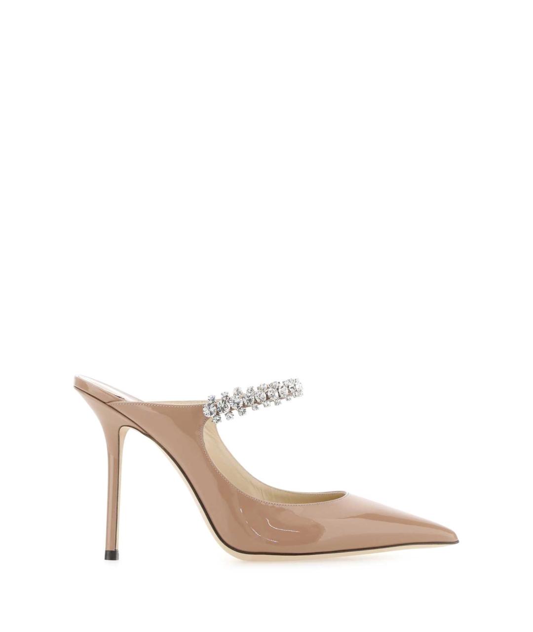 JIMMY CHOO Розовые мюли из лакированной кожи, фото 1