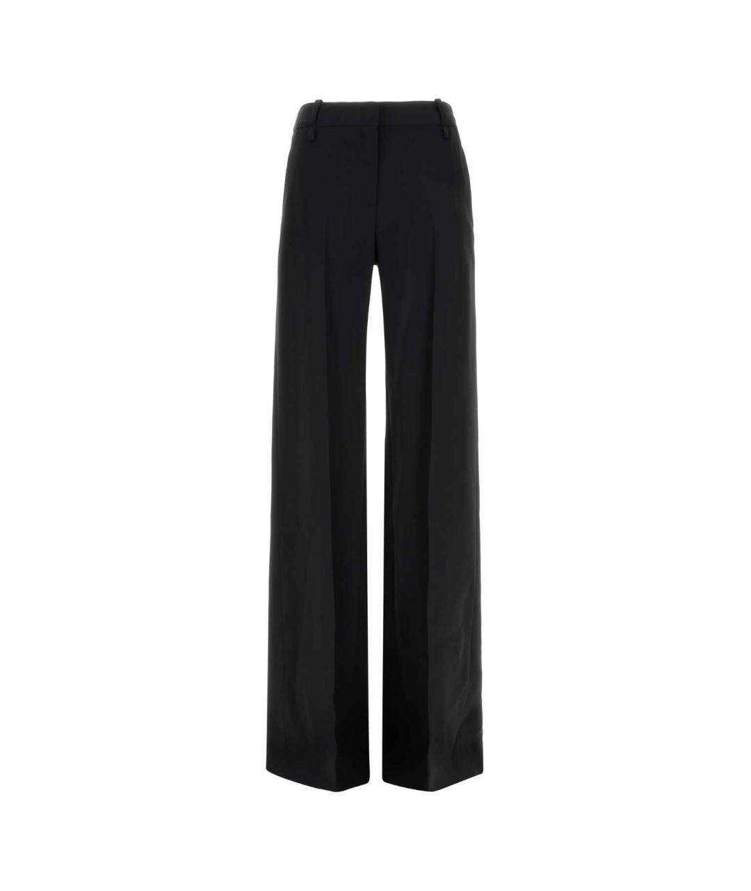 ERMANNO SCERVINO Черные вискозные брюки широкие, фото 1