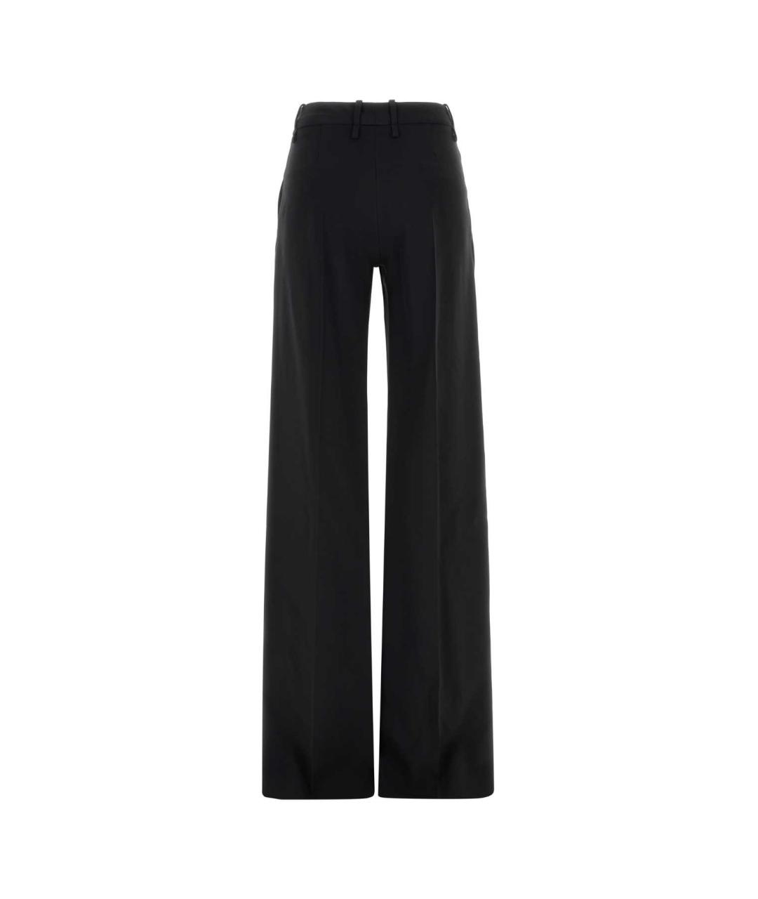 ERMANNO SCERVINO Черные вискозные брюки широкие, фото 2