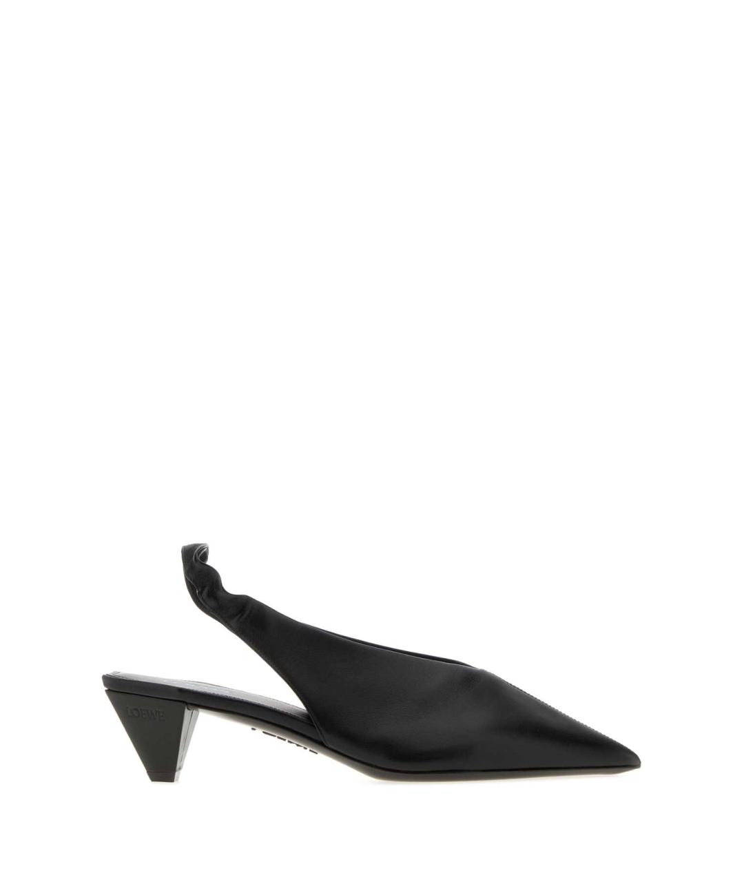 LOEWE Черные кожаные туфли, фото 1