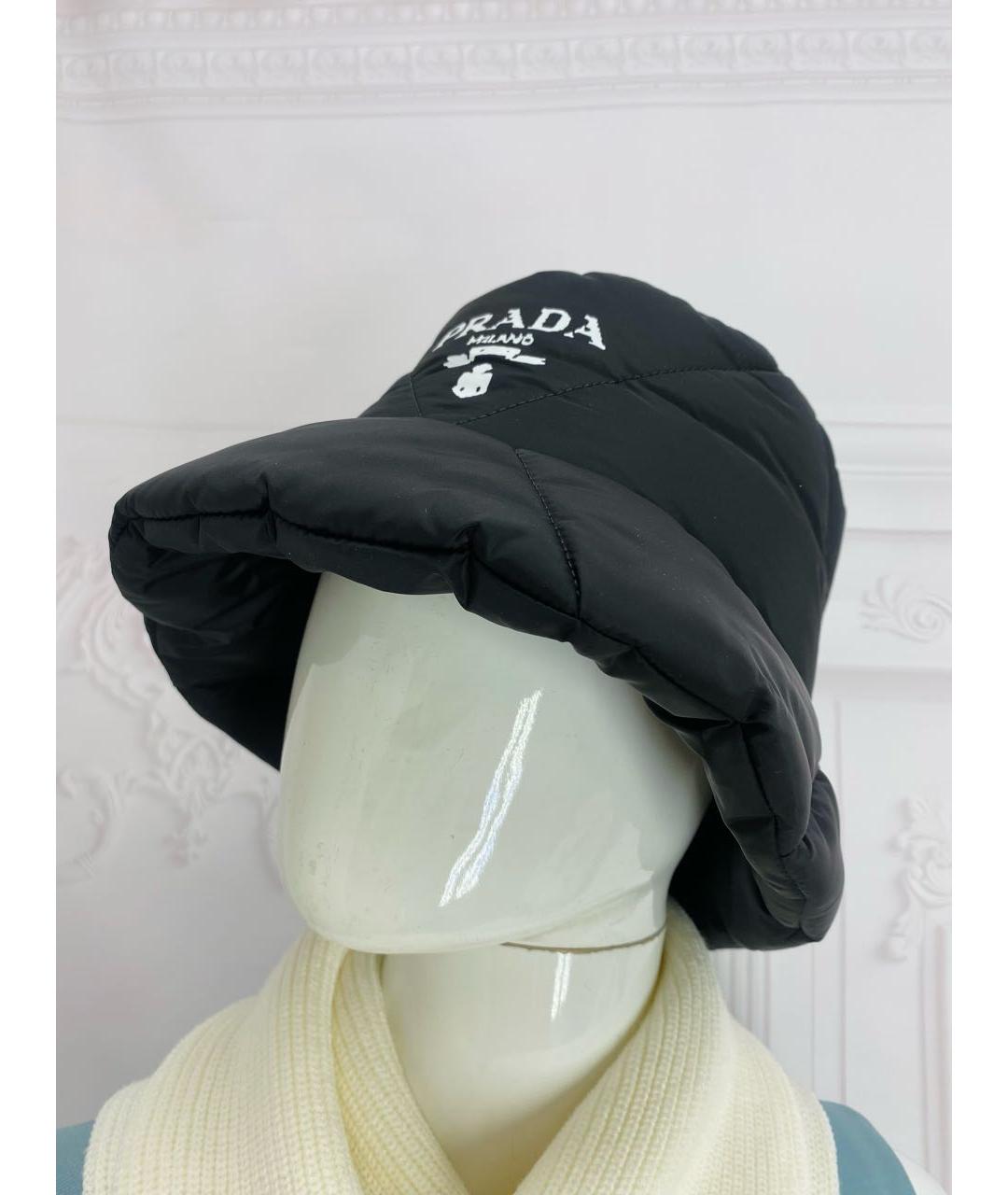 PRADA Черная шапка, фото 5