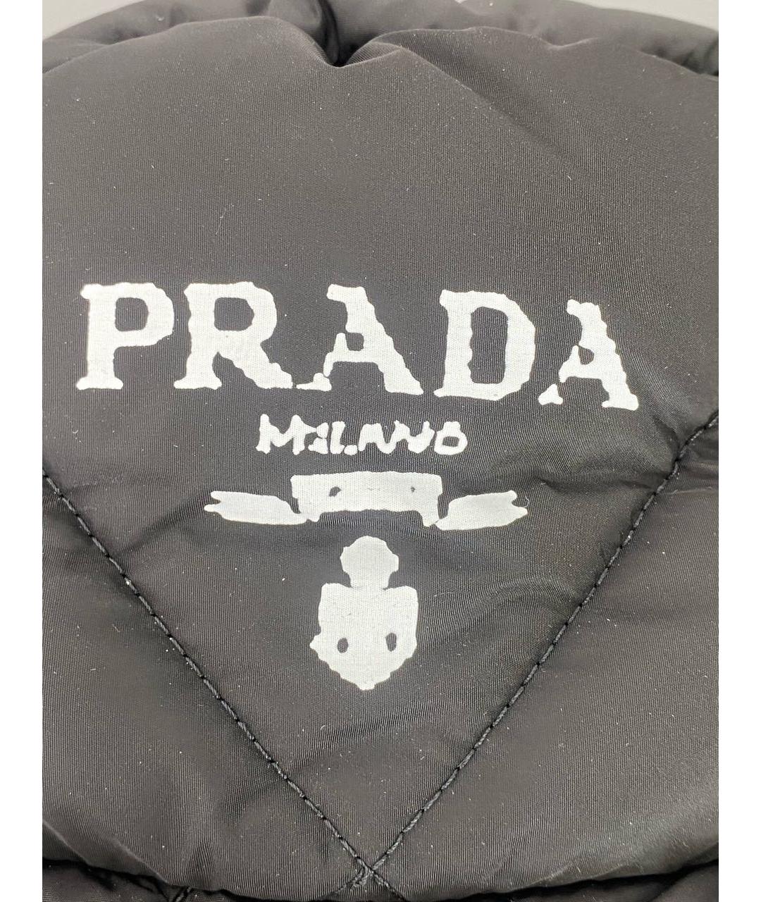 PRADA Черная шапка, фото 3