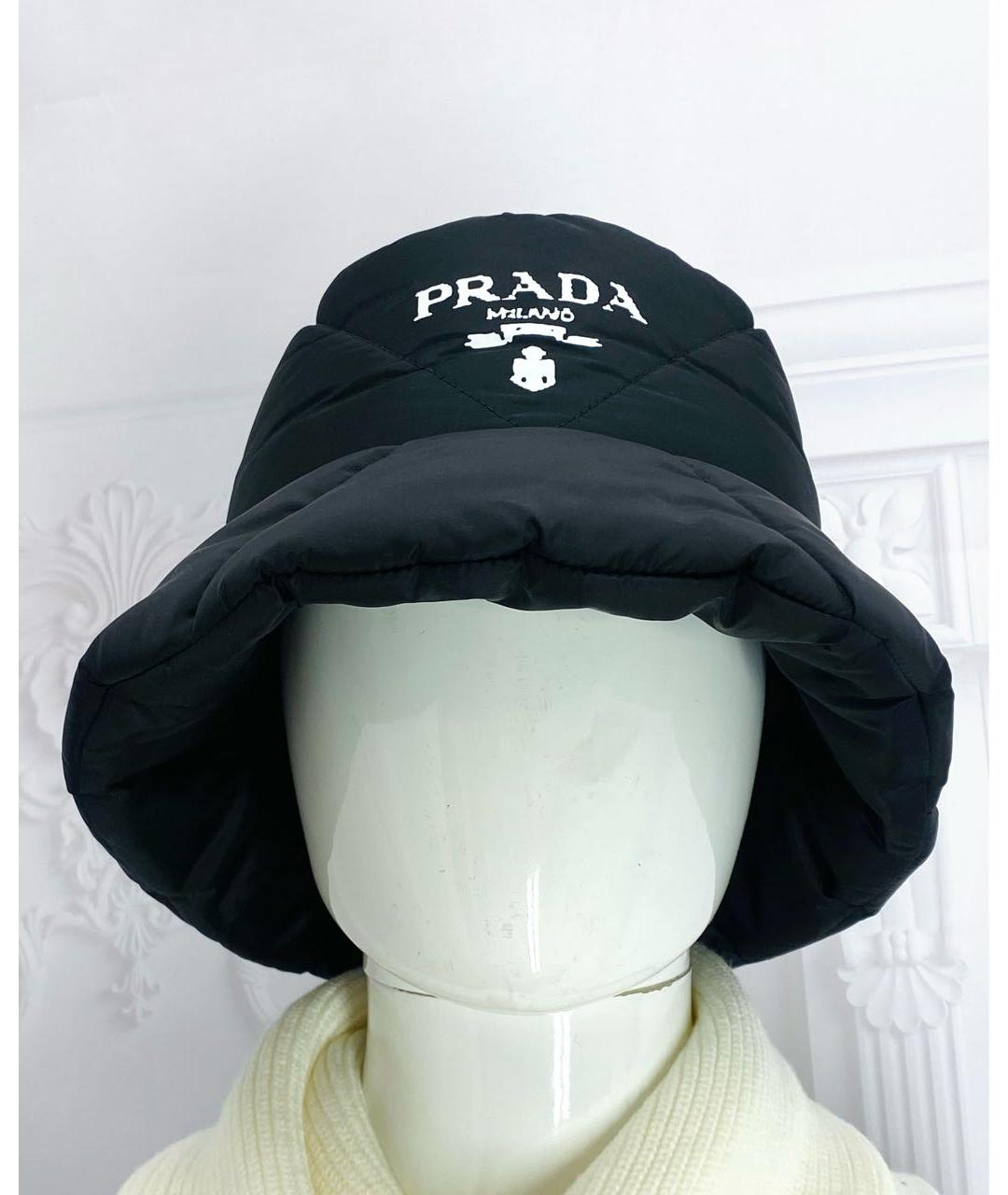 PRADA Черная шапка, фото 4