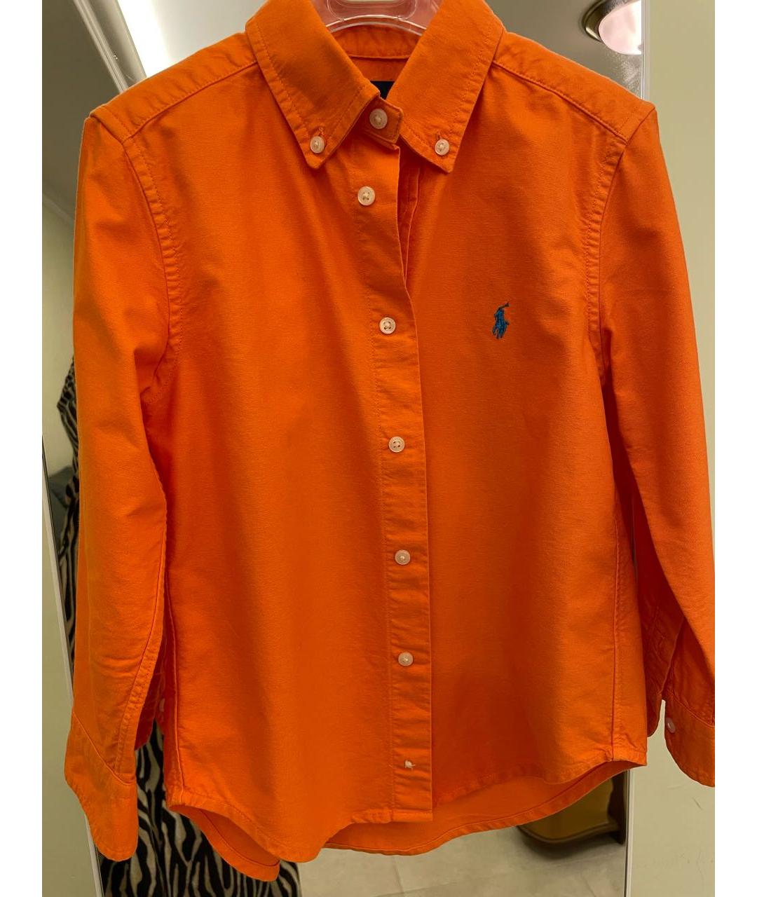 RALPH LAUREN Оранжевая хлопковая детская рубашка, фото 6