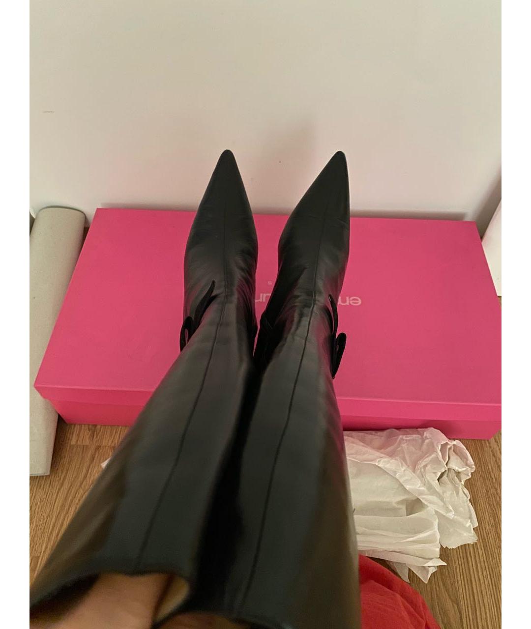 JIMMY CHOO Коричневые кожаные сапоги, фото 3
