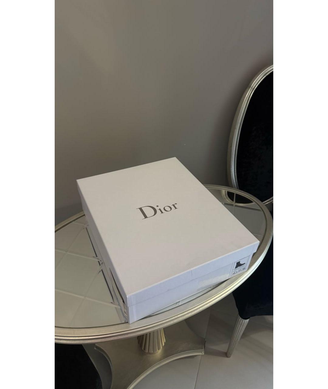 CHRISTIAN DIOR Черные кожаные ботинки, фото 8