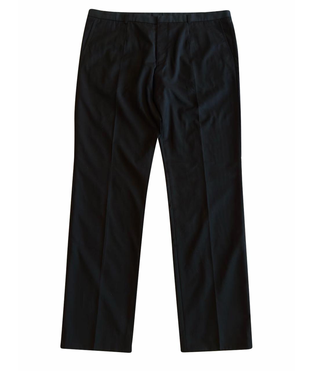 HUGO BOSS Черные шерстяные классические брюки, фото 1
