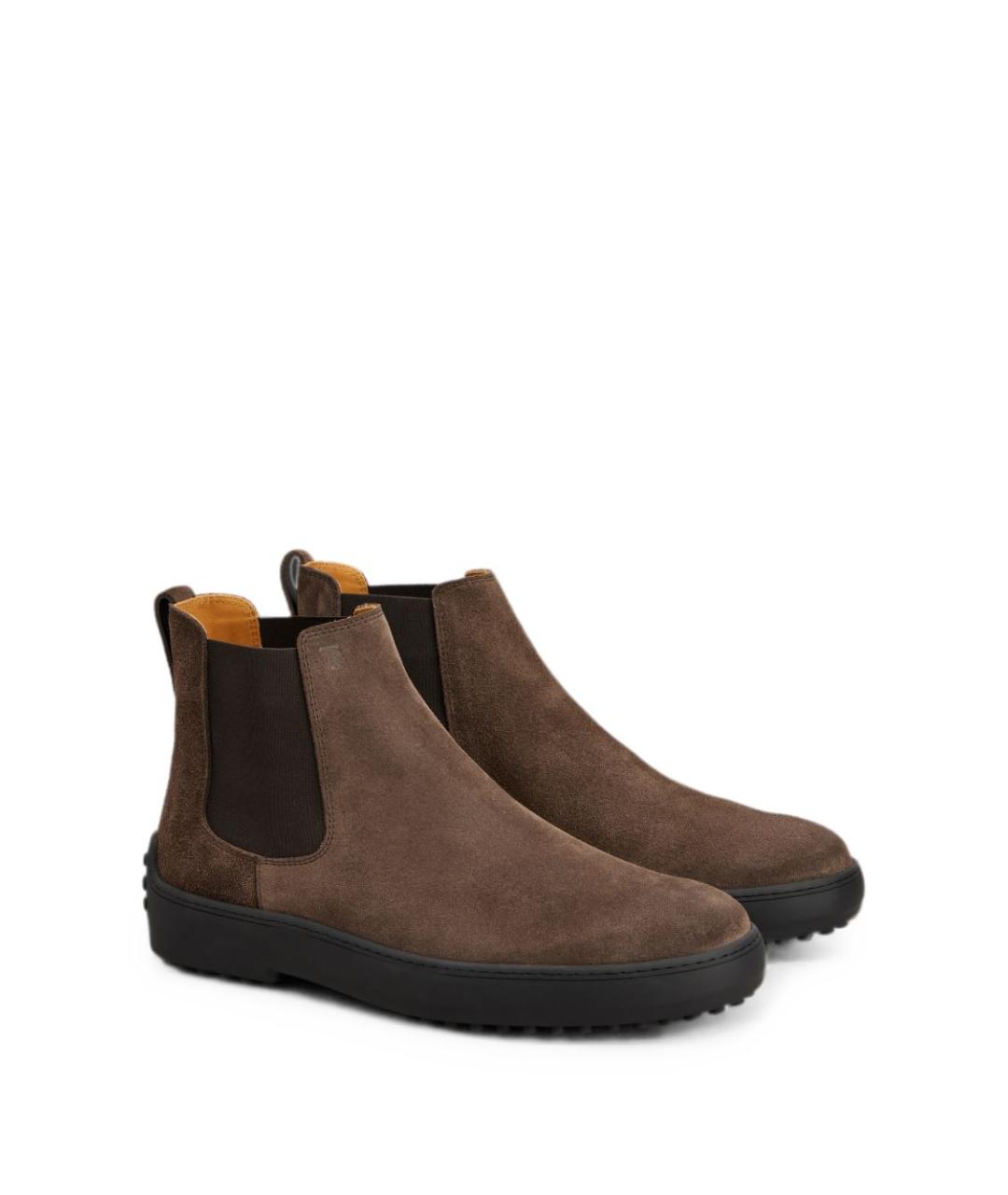 TOD'S Коричневые низкие ботинки, фото 5