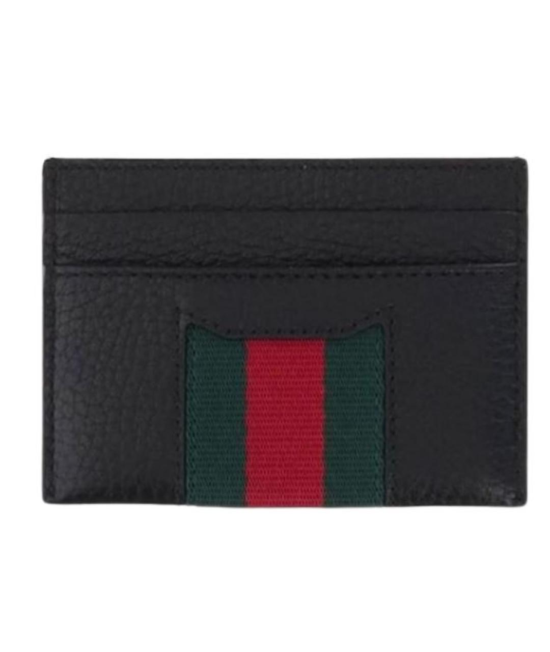 GUCCI Черный кожаный кардхолдер, фото 2