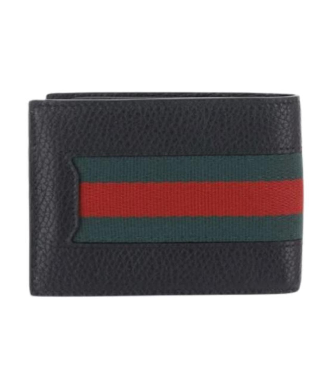 GUCCI Черный кожаный кошелек, фото 2