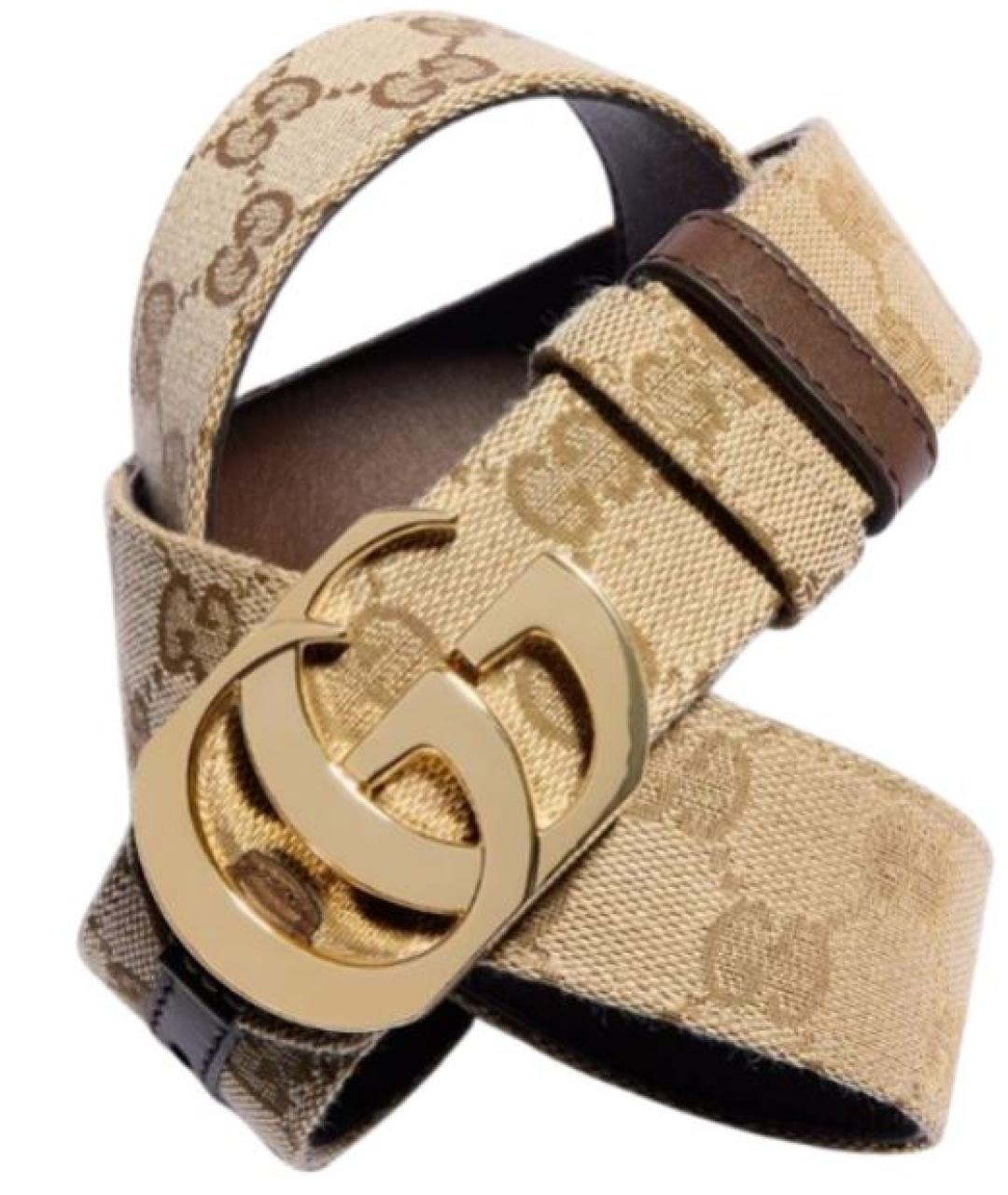 GUCCI Бежевый ремень, фото 1